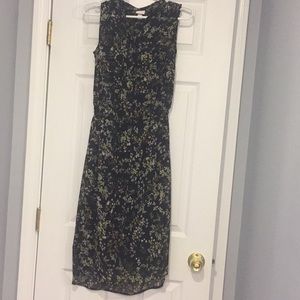 Black floral dress
